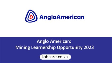 anglo american mining learnership